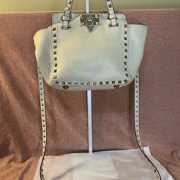 Valentino Garavani Mini Rockstud Grainy Calfskin Bag - Picture 2 of 16